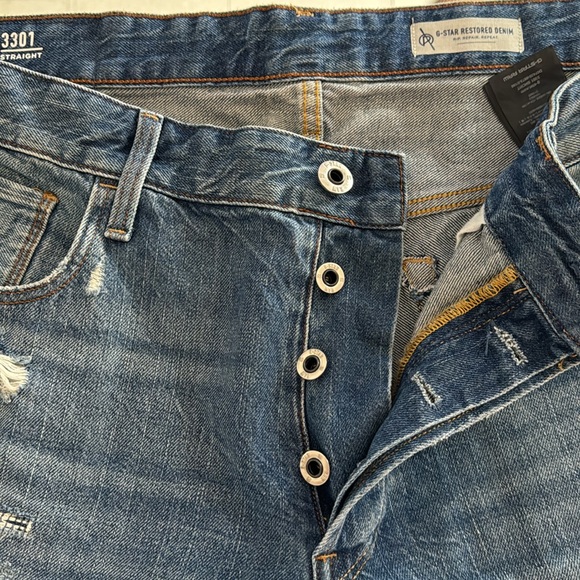 Gstarts  distressed shorts Denim - Picture 4 of 8